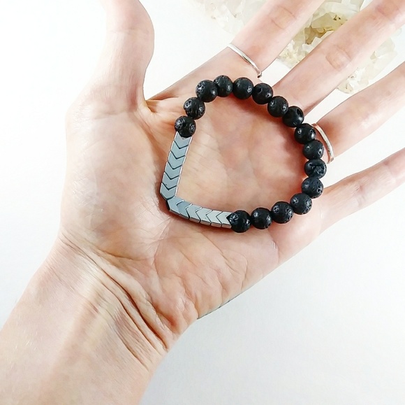 Hematite Vitality Essential Oil Lava Rock - Picture 6 of 8